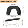 thumbnail image 5 of Unique Bargains U Shaped Manicure Hand Rest Detachable Arm Rest for Nail Tech for Salons or Home Use Black, 5 of 8