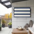 thumbnail image 2 of Outdoor TV Cover Navy Blue Khaki Striped Weatherproof Waterproof Outside TV Protector with Zipper,Smart Television Screen Cover for 60 to 65Inch Screens, 2 of 9