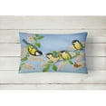 thumbnail image 2 of Carolines Treasures ASA2203PW1216 Great Tit Family of Birds Fabric Decorative Pillow 12H x16W multicolor, 2 of 3