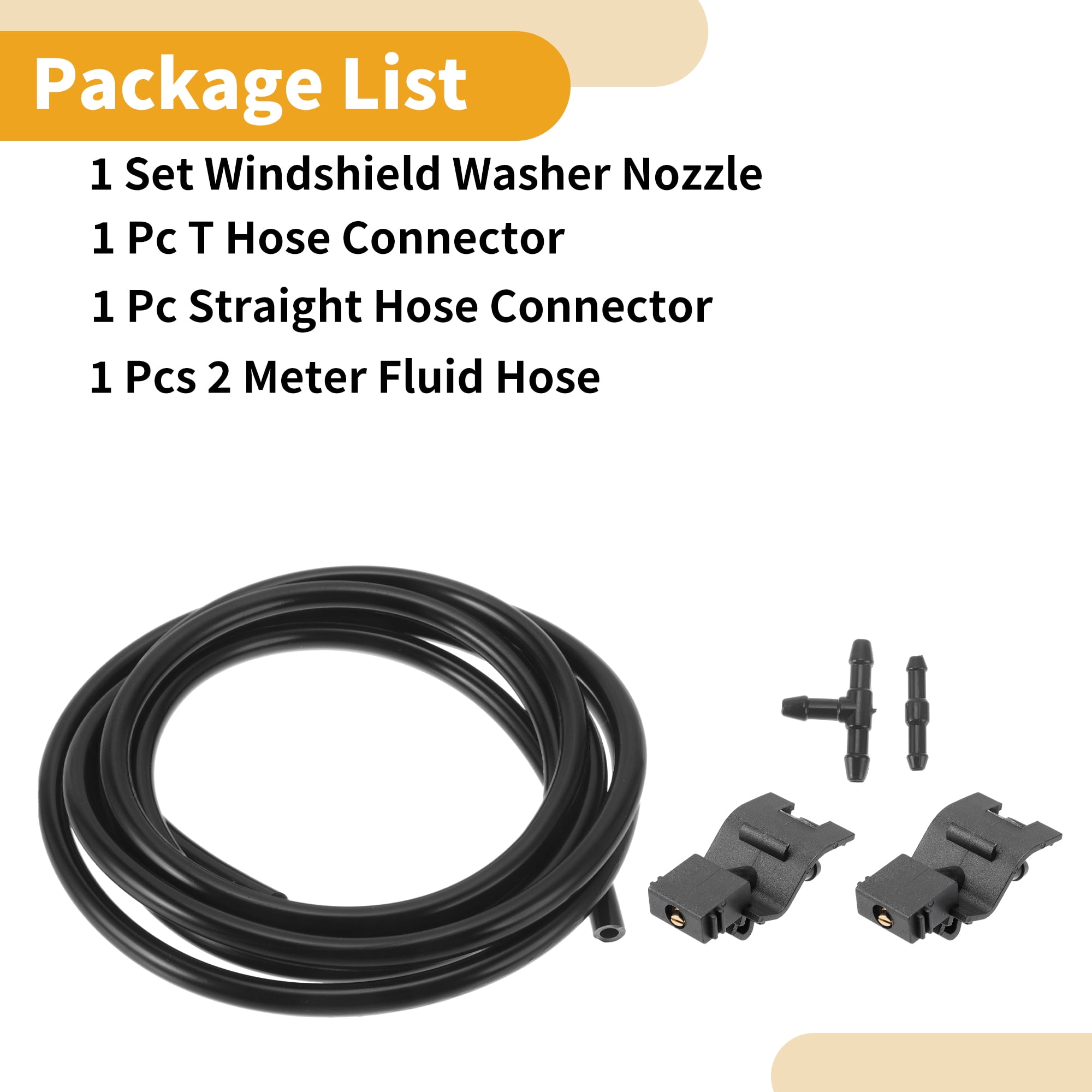 Unique Bargains Windshield Washer Nozzle Kit for Toyota Camry 2006-2012 No.8538112300