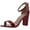 Red Patent, variant on Womens Beella Faux Leather Chunky Dress Sandals