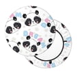 thumbnail image 2 of Picia Panda Bear1 Pattern Round Stool Covers Comfy Seat Covers Stretch Removable Washable Chair Slipcover Round Bar Chair Cushion Cover-12 inch, 2 of 7