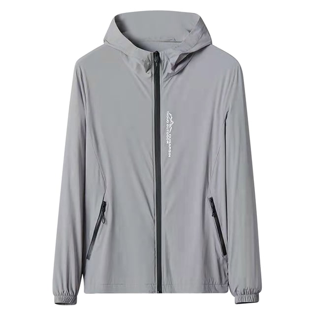 Qtocio Hauts pour Hommes, Chemise à Capuche Protection Solaire Manches Longues Respirante Légère pour Randonnée en Plein Air Camping