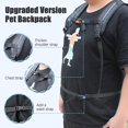 thumbnail image 2 of Woolala Light Weight Pet Carrier Backpack For Small And Medium Dogs, Veterinarian Approved Safe Bag For Travel - Easy Take Space Saving - Black M, 2 of 5