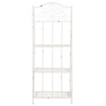 thumbnail image 5 of Safavieh Outdoor Collection Garage 4-Tiers Metal Dimensions: 14.5 in W x 13.4 in D x 63 in Storage Shelves, Total Capacity 50 lb, Shelf Capacity 12 lb, Antique White, 1 Pack, 5 of 11