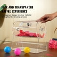 thumbnail image 6 of Professional Transparent Acrylic Raffle Drum with 2 Keys Holds 2500 Tickets or 100 Balls Lottery Spinning Cage for Bingo Games, 6 of 6