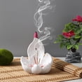 thumbnail image 4 of Dserhfy Lotus Incense Stick Holder Backflow Incense Burner Resin Incense Cone Holder for Incense Lovers Gift Home Table Centerpiece, 4 of 8