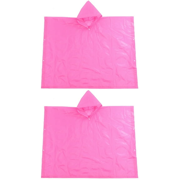 Masteelf 2pcs Outdoor Rain Poncho Outdoor Rain Coat for Adults Clothes Protective Raincoat