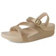 thumbnail image 2 of Sandalia FitFlop Skinny II Glitterdust con Correa en Z Platino Talla 10 Mediana, 2 of 7