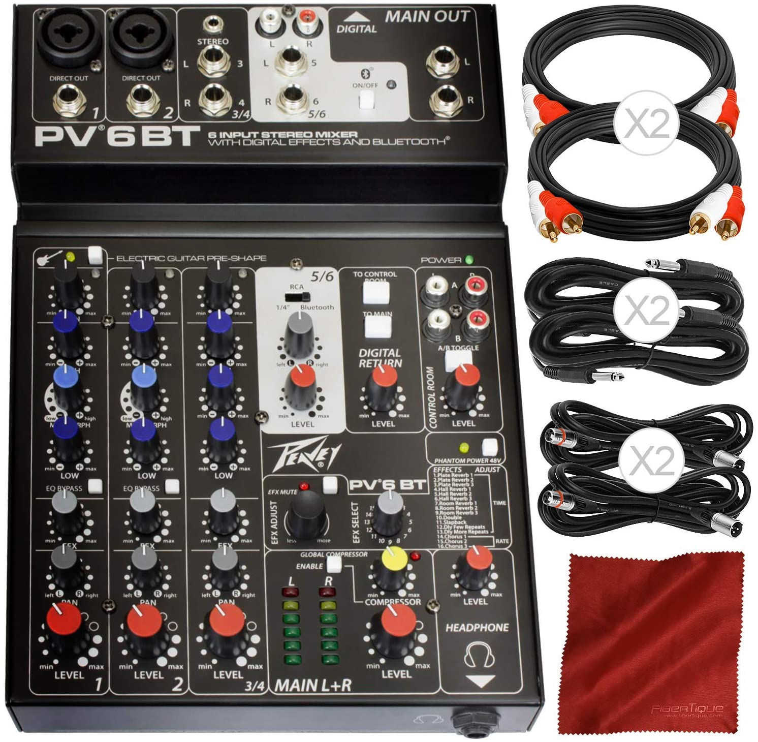 with　Compact　Mixer　Bluetooth-　BT　PV　Peavey　Channel