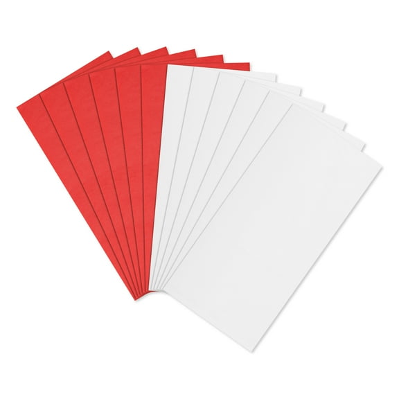 American Greetings 20 in. x 20 in. Christmas Multi Gift Wrap Tissue Paper Pack, Red & White (2-Colors, 12-Sheets, 33.3 Sq ft.)