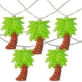 thumbnail image 2 of Northlight 10ct Battery Operated Palm Tree Summer LED String Lights Warm White - 4.5' Clear Wire, 2 of 5