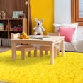 thumbnail image 2 of Socofuz 5x7ft Light Yellow Fluffy Rug Non-Slip Plush Indoor Floor Bedside Area Rug for Living Room, Bedroom, Girls Kids Room, Nursery Home Decor, 2 of 8
