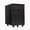 Black / Dark Bamboo, variant on Desky Wooden Minimal Filing Cabinet - White / White Oak Hardwood