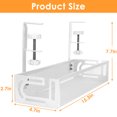thumbnail image 5 of Under Desk Cable Management Tray White, IRmm Cable Management Under Desk No Drill, Cable Tray with Clamp for Desk Wire Management,Desk Cable Management Box for Office, Home - No Damage to Desk, 5 of 8