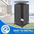 thumbnail image 4 of Dextrus 60 Gallon Large Package Delivery and Storage Box with Lockable Secure, Double-Wall Resin Outdoor Package Delivery and Waterproof Deck Box for Porch, Curbside, 8.5 Cubic feet, Gray, 4 of 9