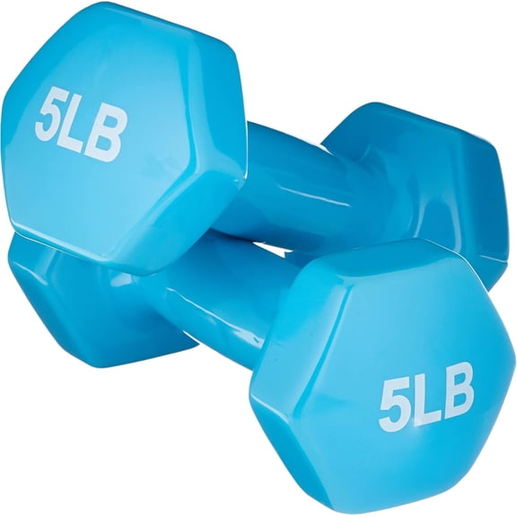 RoveNova Vinyl Coated Dumbbell Hand Weights