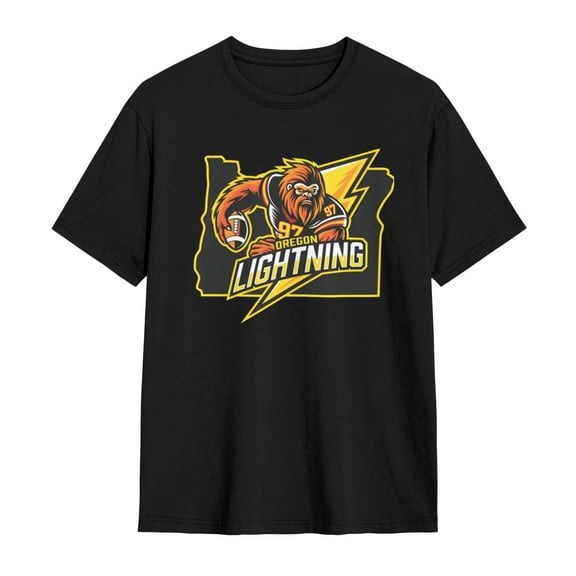 Oregon Lightning T-Shirt Casual Tee For Men Women