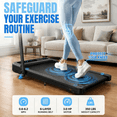 thumbnail image 3 of YZRUN Treadmill with Handle Bar, Under Desk Walking Pad with 10% Incline, Foldable Treadmills for Home, 350 LBS Capacity, 3 of 9