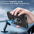 thumbnail image 2 of Allytech Galaxy S23 FE Case with Ring Holder Stand, Shockproof Hybrid Rugged Heavy Duty Protective Compatible with Car Mount Bumper Phone Case for Samsung Galaxy S23 FE - Black, 2 of 10