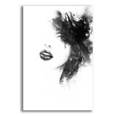 Epic Art 'Shadow Girl' by Incado, Acrylic Glass Wall Art, 12"x16"