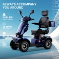 thumbnail image 5 of Nyddle 4-Wheel All-Terrain Mobility Scooter for Adults & Seniors,1000W Heavy Duty Electric Scooter,500 lb Weight Capacity,33-Mile Range,Sapphire Blue, 5 of 12