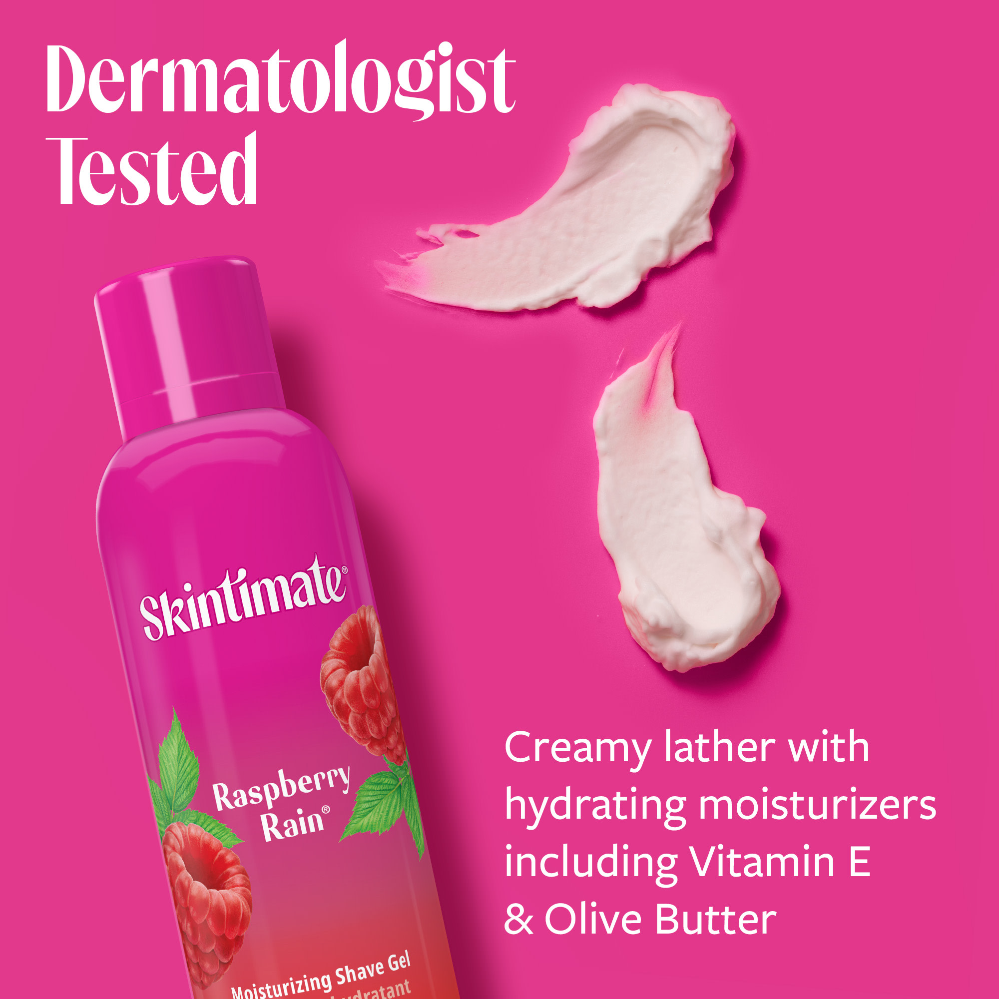 Skintimate Raspberry Rain Shave Gel for Women, Moisturizing Shaving Cream, 7 oz - image 4 of 10