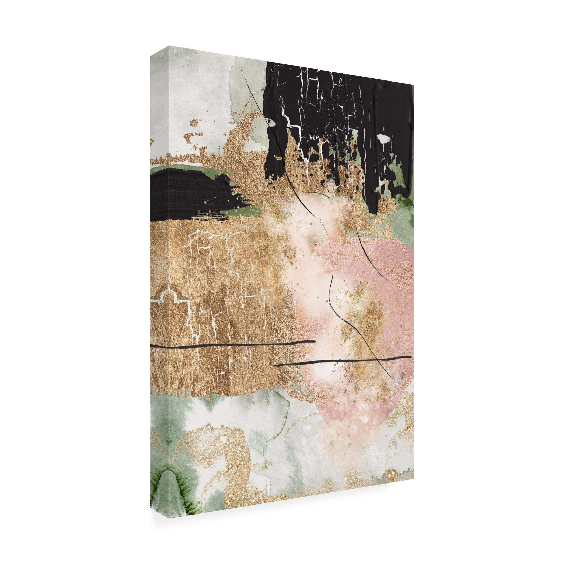 Trademark Fine Art Sally Ann Moss Chaos in Bloom 3 Canvas Wall Art