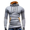 thumbnail image 2 of Sudaderas con capucha para hombre Sudaderas con capucha casuales de manga larga sólidas para hombre Jerséis ajustados Sudadera con capucha, 2 of 5