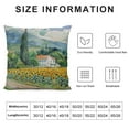 thumbnail image 5 of Nawypu Throw Pillow Cover Sunflower Farm with Mountain Rural Scenery Pillowcase Cushion Cover for Couch Bed Sofa, 5 of 5