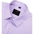 thumbnail image 6 of Men's Dress Shirts Solid Long Sleeve Stretch Wrinkle-Free Formal Shirt Business Casual Button Down Shirts, 6 of 10