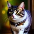 thumbnail image 2 of Cattitude - Cat Portrait Canvas Wall Art, 2 of 2