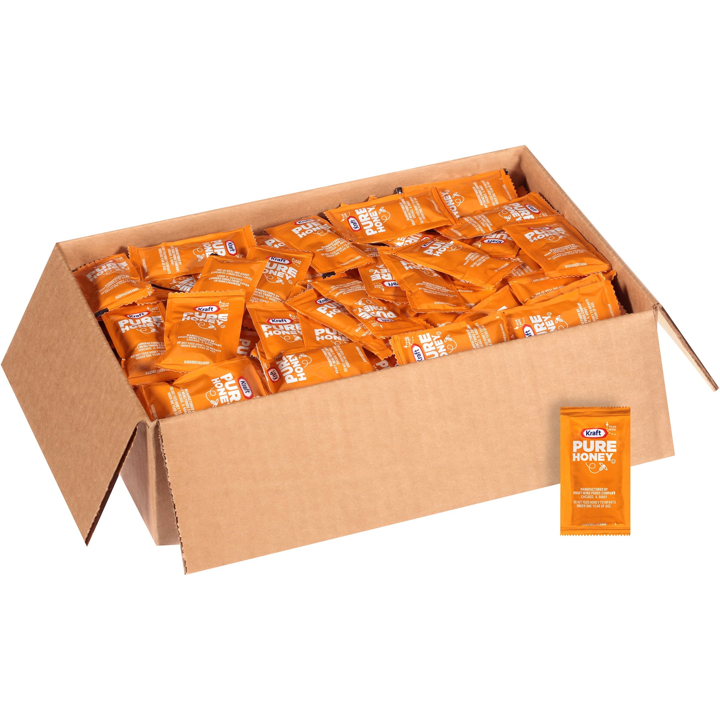 Kraft Pure Honey, Single Serve 9 gm. Packets, 200 per Case