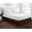 Burgundy/Black, variant on D.N.G. BEDDINGS Luxury 1 Piece Split Corner Two Tone Tailored Bed Skirt, King Size 6 Inch Deep Pocket, 800 Thread Count, 100% Egyptian Cotton, Solid Black/Hot Pink Color.