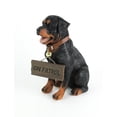 thumbnail image 2 of Guardian of Love - Buddy Rottweiler Welcome Statue with Reversible Sign - Adorable Canine Charm for Indoor and Outdoor Spaces, Perfect Gift for Dog Lovers, 2 of 3