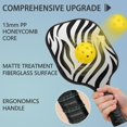 thumbnail image 4 of Pickleball Paddles Set Of 1, Fiberglass Surface, Animal, Leopard Print, 1 Paddle, 2 Balls & Bag, 4 of 5