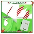 thumbnail image 6 of ASTRAEA 1Pack Christmas Elf Legs with Led Lights, Glowing Stuffed Hanging Elf Leg Ornament Creative Xmas Gifts for Car Trunk Christmas Tree Holiday Decor, 6 of 10