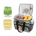 thumbnail image 2 of FORMRS Insulated Cooler Bag 24 Cans Capacity Soft Leakproof Lunch Box with Side Pockets, Pink and White Cat, 2 of 7
