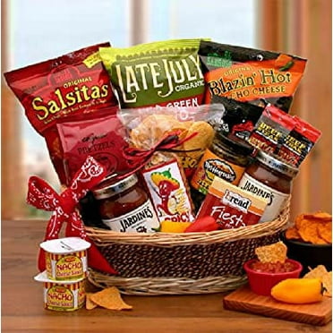 Spice Up your Life Salsa and Chips Gift Basket | Makes a Great Fathers Day or Birthday Gift