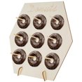 thumbnail image 1 of Muyoka Soporte de madera para donas Soporte para donas con 9 barras de soporte Soporte de exhibición de donas reutilizable Donut Dulces Soporte para dulces Donut Colgante Tienda de pasteles Suministro Muyoka Hogar, 1 of 7