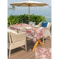 thumbnail image 5 of Outdoor Tablecloths with Umbrella Hole & Zipper, Peaches Branches Rectangle Tablecloth 52x70 Inch, Farmhouse Spring Botanical Pink Flowers Waterproof Table Cloth, Patio/Pool/Picnic Table Covers, 5 of 8