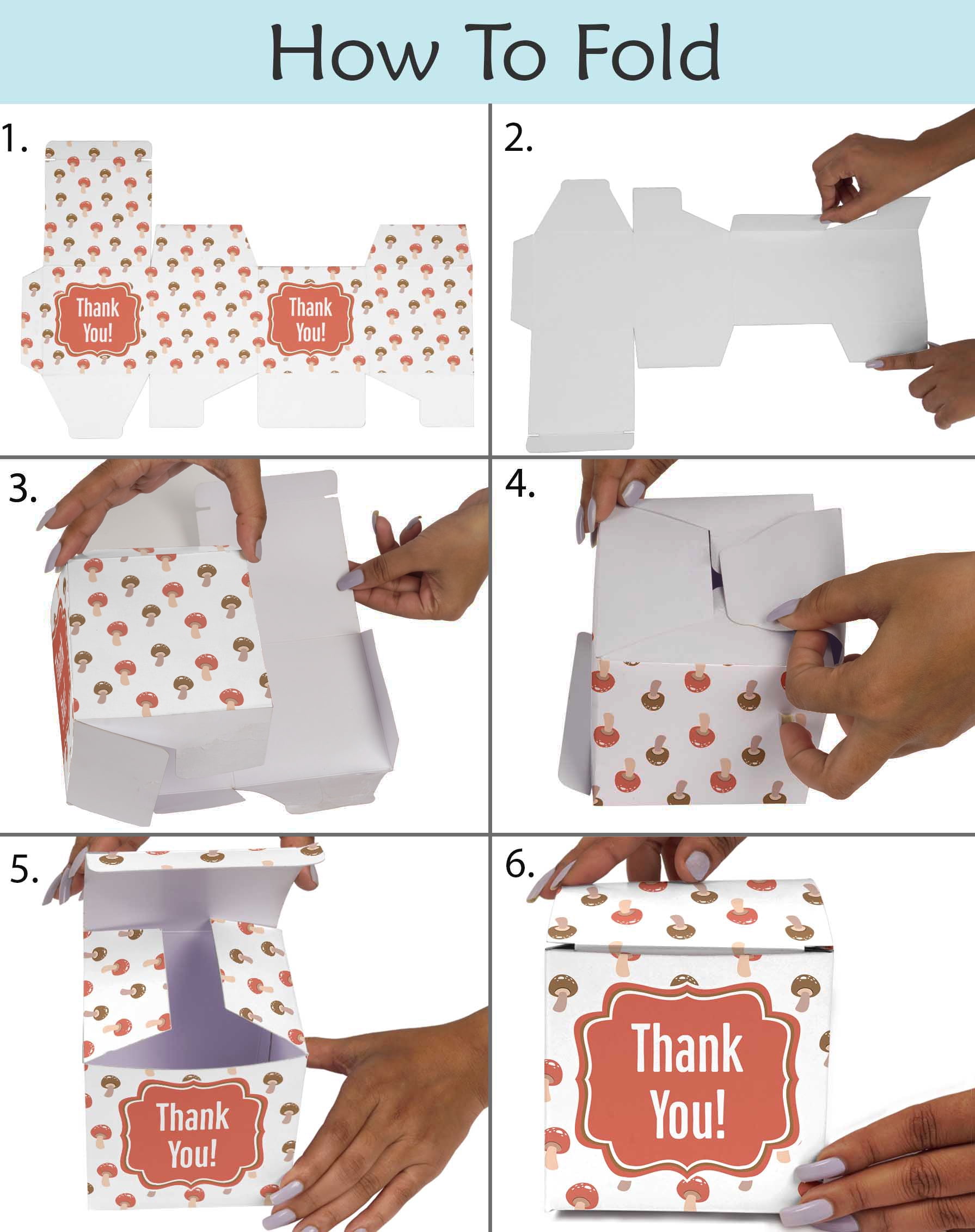 InkdotpotPaper Box -Mini Favor Box ForBaby Shower4x4x4 Inches Paper Gift Boxes, Candy Paper Box For Party Favors, Baby ShowerFox,Boy / GirlTheme- Pack Of 20-a