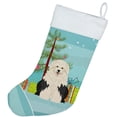 thumbnail image 2 of Carolines Treasures BB4221CS Merry Christmas Tree Old English Sheepdog Christmas Stocking, 2 of 2