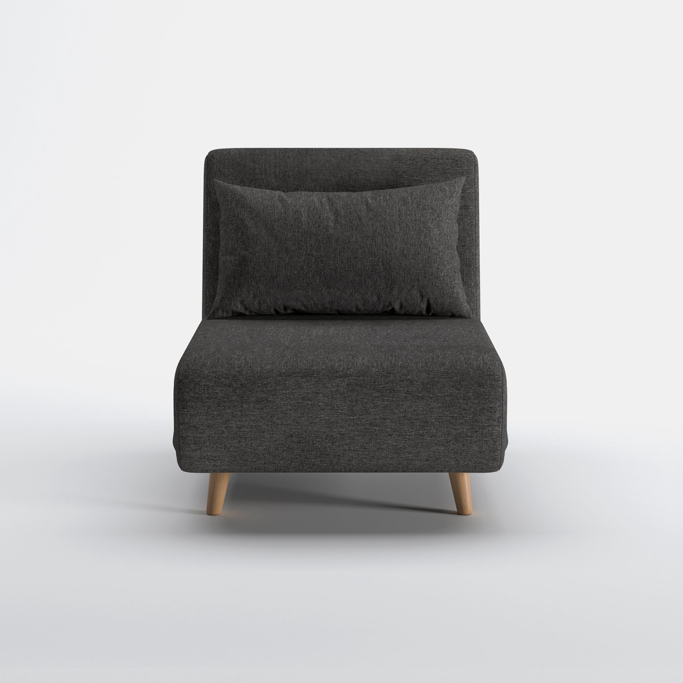 A&D Home Tustin Futon Chair Dark Gray Set of 2