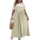 thumbnail image 1 of Vestido de Verano para Mujer, Talla Grande, Informal, Sin Mangas, con Tirantes Finos, para Playa Albaricoque XL, 1 of 8