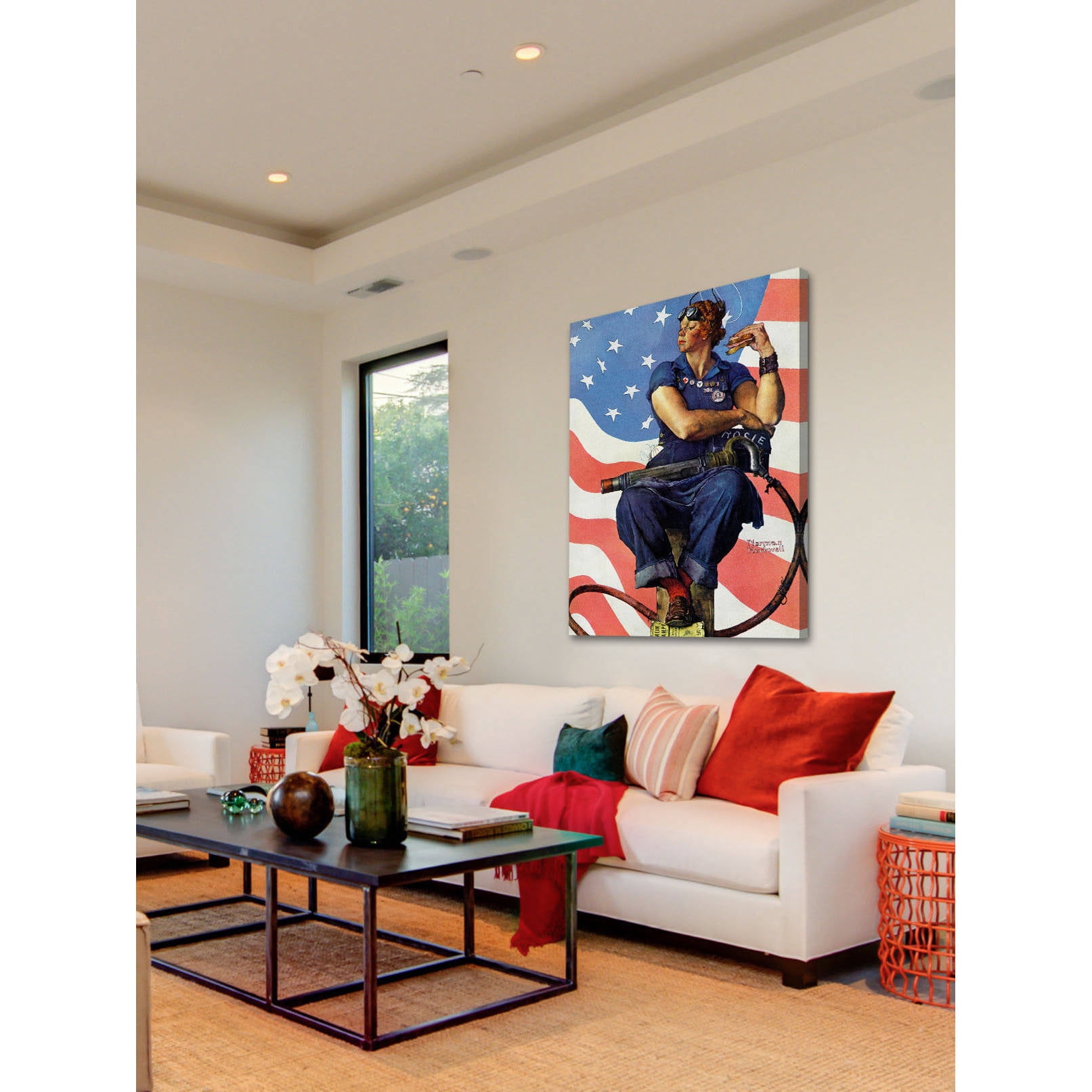 Marmont Hill 'Rosie The Riveter' by Norman Rockwell Painting Print on Wrapped Canvas
