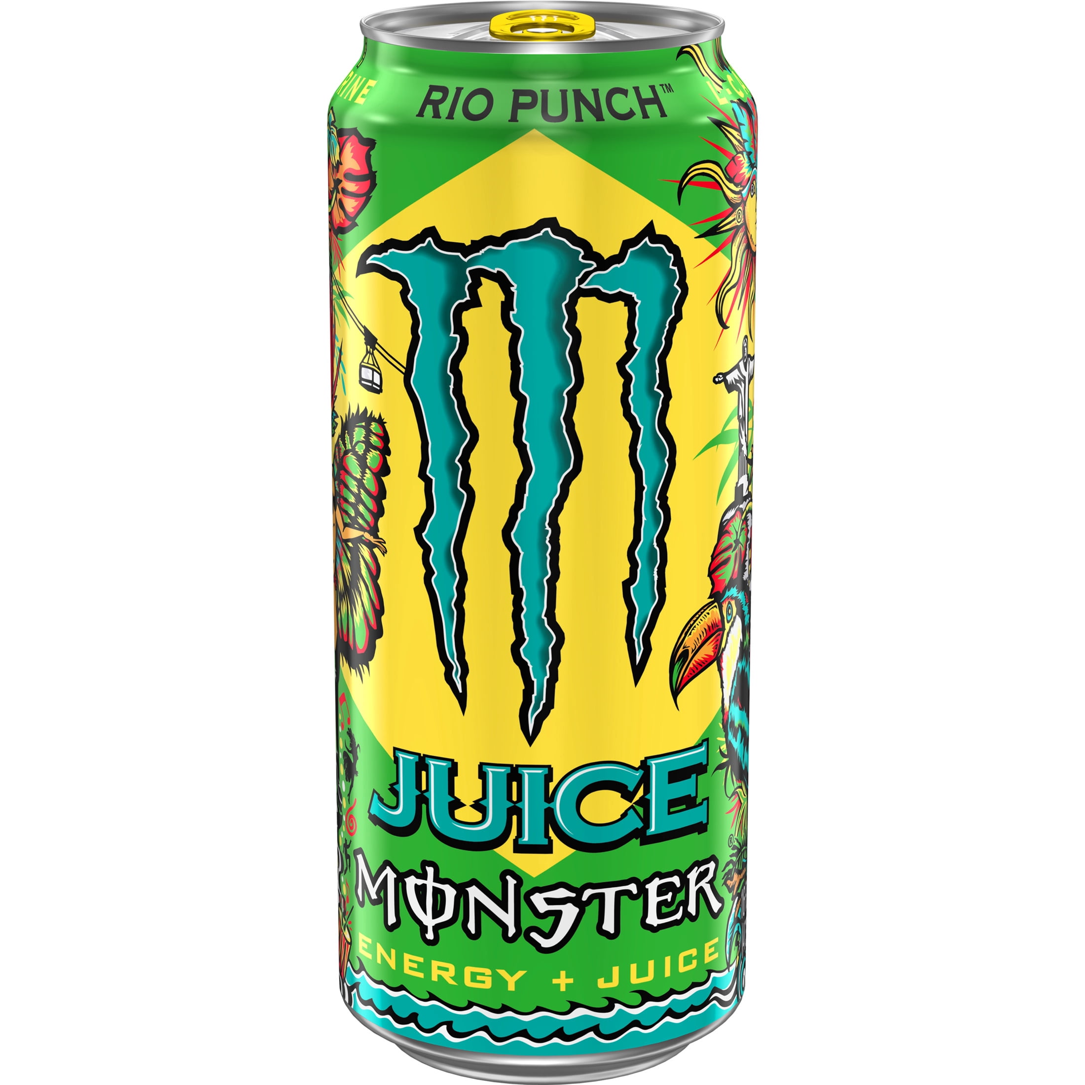 (4 pack) Juice Monster Rio Punch Energy Drink 16oz Can
