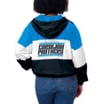 thumbnail image 5 of Women's WEAR by Erin Andrews  Black Carolina Panthers Color Block Full-Zip Windbreaker Jacket, 5 of 5