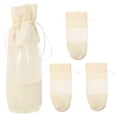 thumbnail image 5 of WHAMVOX  4 Pcs Bottle Bag Bags for Travel Burlap Wine Packaging Beige, 5 of 8