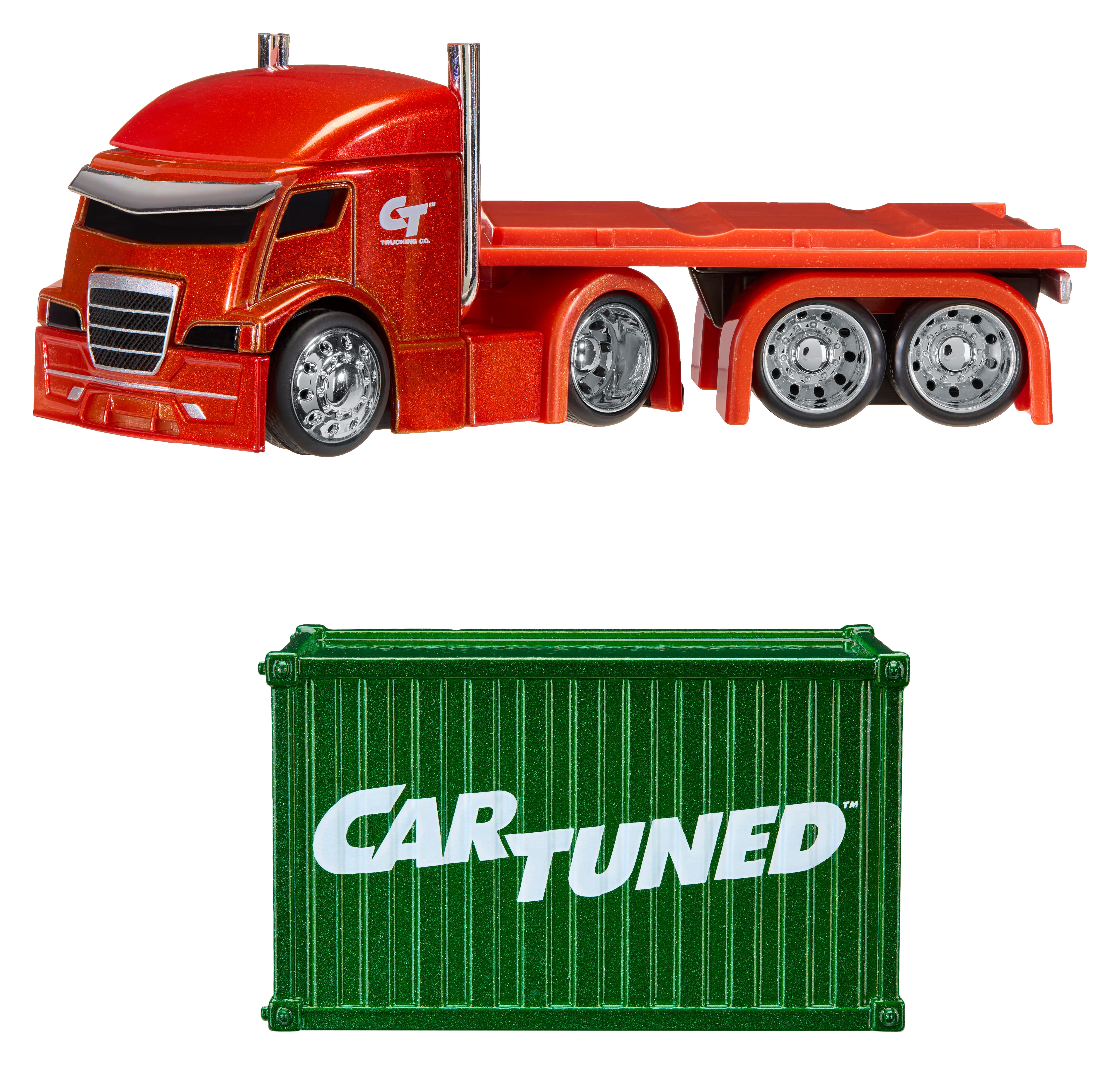 CarTuned Container Rig Series 3 – Cool C.O.E., Orange, Diecast Vehicle